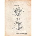 thumbnail image 2 of Borders, Cole 25x32 White Modern Wood Framed Museum Art Print Titled - PP920-Vintage Parchment Lego Building Kit Blocks Patent Poster, 2 of 4
