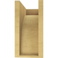 thumbnail image 4 of 6"W x 12"D x 12"H Classic Huntington Rough Cedar Woodgrain TimberThane Corbel, Primed Tan, 4 of 6
