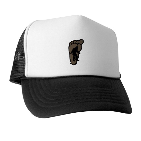 CafePress - Bigfoot Print B2 - Adjustable Unisex Printed Trucker Hat with Mesh Back