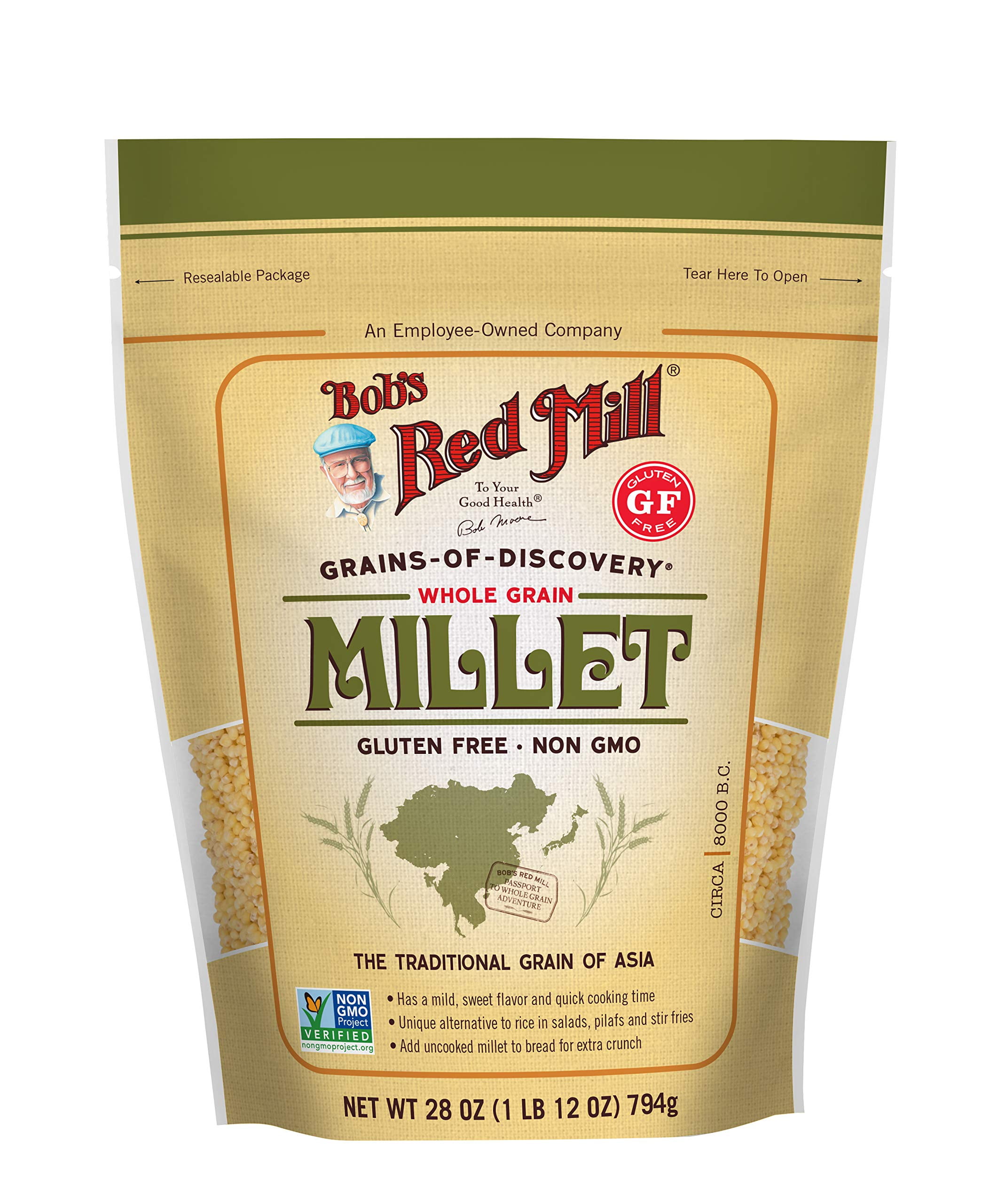 ☆millet☆ Bob's Red Mill Vital Wheat Gluten Flour, Whole Grain, Non-GMO, 28