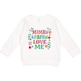 thumbnail image 2 of Inktastic Mamaw and Papaw Love Me Toddler Sweatshirt, 2 of 4