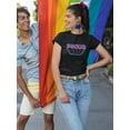 thumbnail image 2 of Proud Purple Banner T-Shirt Women -Smartprints Designs, Female Small, 2 of 4