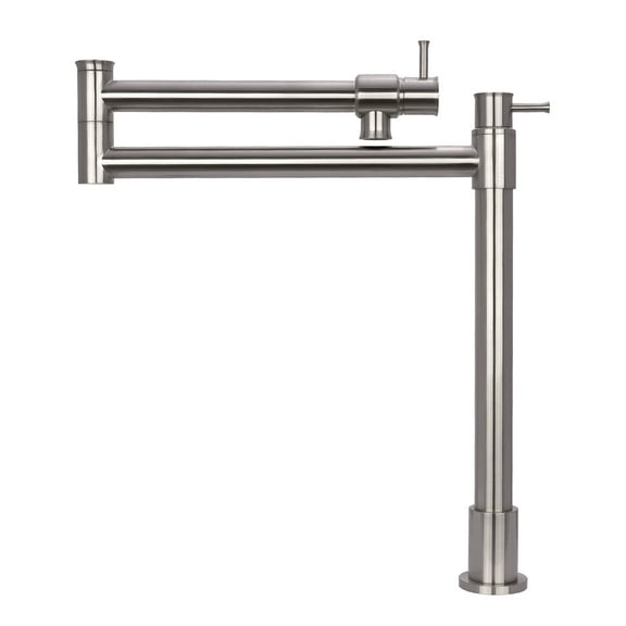 Brushed Nickel Pot Filler Kitchen Faucet Deck-Mounted