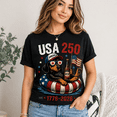 thumbnail image 2 of USA 250 Patriotic Dachshund T-Shirt, 1776–2026 America Graphic Tee, 2 of 6