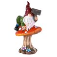 thumbnail image 1 of Jardín Sentado En Setas Figura De Gnomo De Césped Para Estatua Al Aire Libre Estatua Pintada A Mano Para Mesa De Césped O Decoración De Elfo Yuarrent HA039909-02, 1 of 6