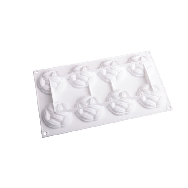 Yuarrent Molde de silicona de 8 cavidades para boda, vacaciones, Bar, café, cocina, pudín, postre de Chocolate, molde para hacer bricolaje, Herramientas y accesorios para hornear