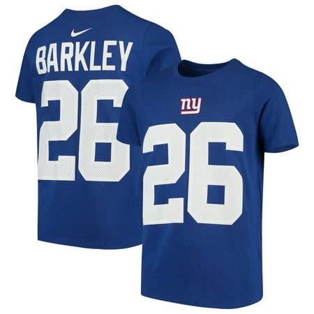 Saquon Barkley New York Giants Nike Youth Player Pride Name & Number Performance T-Shirt -