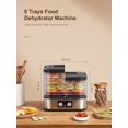 thumbnail image 2 of Electric 8 Trays Food Dehydrator Machine, Compact Dehydrators for Food and Jerky, Fruits, Veggies, 400W Dehydrated Dryer with Temperature Control, 8 BPA-Free Trays Dishwasher Safe, 2 of 6