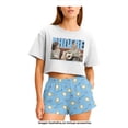 thumbnail image 4 of Pijama Friends para Mujer, Cuello Redondo Manga Corta con Short Multicolor Talla M 2 Piezas, 4 of 4