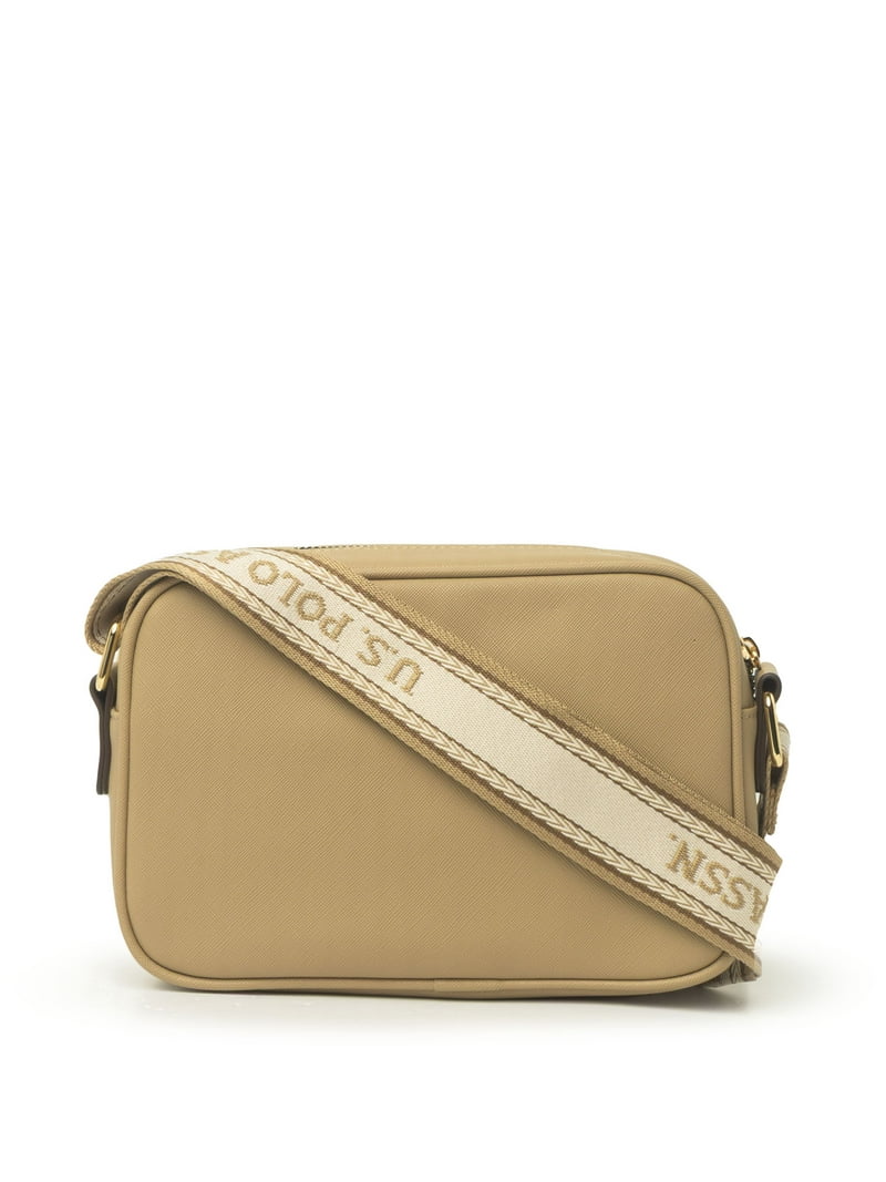 U.S. Polo Assn. Women's Signature Crossbody Bag, Khaki - Walmart.com