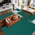 thumbnail image 5 of Dark Green Area Rugs 2.7x5 for Living Room, Farmhouse Solid Green Color Modern Art Non Slip Washable Rug Runner, Low Pile Indoor Floor Carpet Mat Bathroom Rugs for Bedroom, Kids Room, 5 of 9