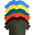 thumbnail image 6 of SOCKS'NBULK 12 Pack Mens Cotton Crew Neck Regular T-Shirts Bulk Short Sleeve Lightweight Tees Mix Colors, Size (Mix Color, X-Large), 6 of 7