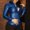 Blue, variant on Women Leather Shirts Autumn Spring Long Sleeve Solid Color Slim Casual Blouses Lightweight Fashion Tops 2024 Black L