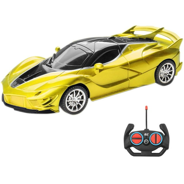 CNKOO 1 18 RC Drift Car with 4 Channel and LED Light Sports Toy Car Battery Operated RC Racing Car High Simulation High-speed Drift Car Parent-children Interaction Toy Car for Kids Aged 3