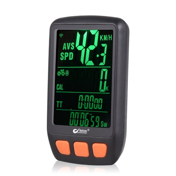 Cycling Computer Wireless Digital Bike Speedometer Odometer with Rechargeable Battery Backlight Bike Stopwatch