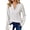 B-Purple, variant on Long Sleeve Shirts for Women Fall V Neck Waffle Knit Blouses Dressy Casual Tunic Tops Ladies Work Clothes