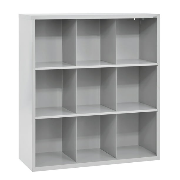 Cubby 46 in. x 52 in. Dove Gray 9Cube Organizer