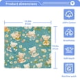 thumbnail image 5 of BZSMCE Towel Cotton Face Towel Soft Hand Towels Fashion Blue Bear Pattern, 5 of 9