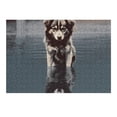 thumbnail image 5 of WYYP Dog Reflection Water Wooden Jigsaw Puzzle Challenging Difficult Wood Puzzles for Adults Gift for Family Friends 300 PCS, 5 of 6