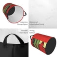 thumbnail image 2 of Daiia Cool Crocodile With Sunglasses Round Laundry Basket with Handles Thickened Waterproof Circular hamper,Dirty Clothes Storage Basket for Bedroom,Bathroom,College Dorm-Medium, 2 of 6