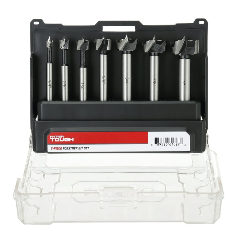 Hyper Tough 7 Piece Forstner Bit Set - Walmart.com