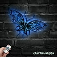 thumbnail image 3 of Craftnamesign Butterfly Metal Wall Art LED Light, Butterfly lover Sign Home Decor, 3 of 5
