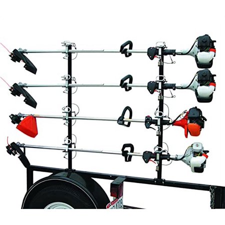 Trummer Rake Narrow Buyers Products LT14 4-Channel Landscape Trimmer Edger Locking Rack for ...