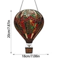 thumbnail image 2 of Solar Powered Acrylic Hot Air Balloon Light with Flickering Flame, Weather-Resistant, for Garden, Patio, Balcony, or Party Decor., 2 of 5