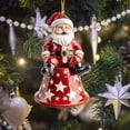 thumbnail image 4 of Christmas Flat Decoration Santa Claus Car Pendant Home Decoration Acrylic Pendant Car Interior Backpack Pendant, 4 of 7