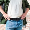 thumbnail image 2 of Nylon Belt Toothless Fine Workmanship Strong Automatic Buckle Nylon Waist Belt for Work, 2 of 7