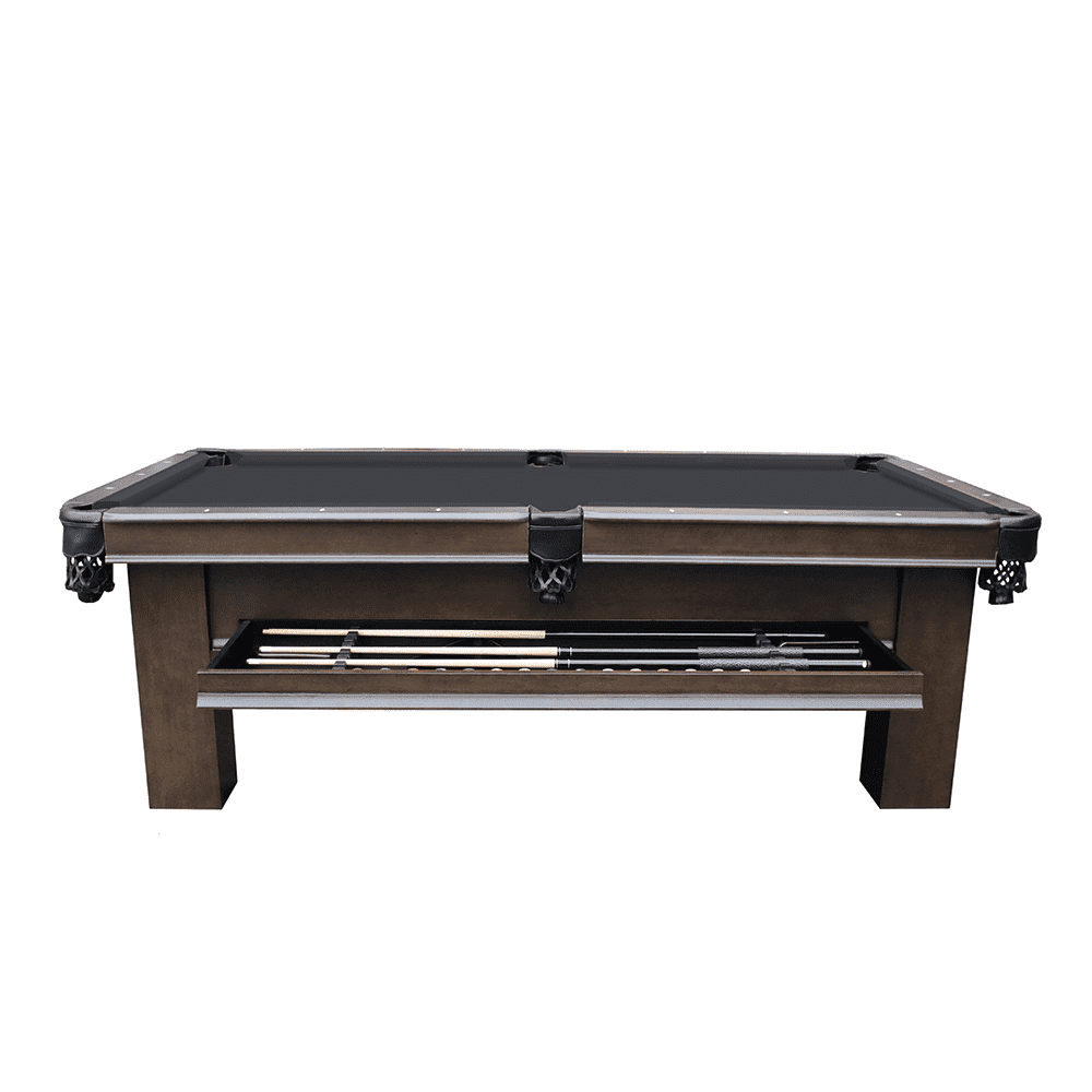 Plank & Hide Elias Billiard Pool Table with Drawer, 8 ft