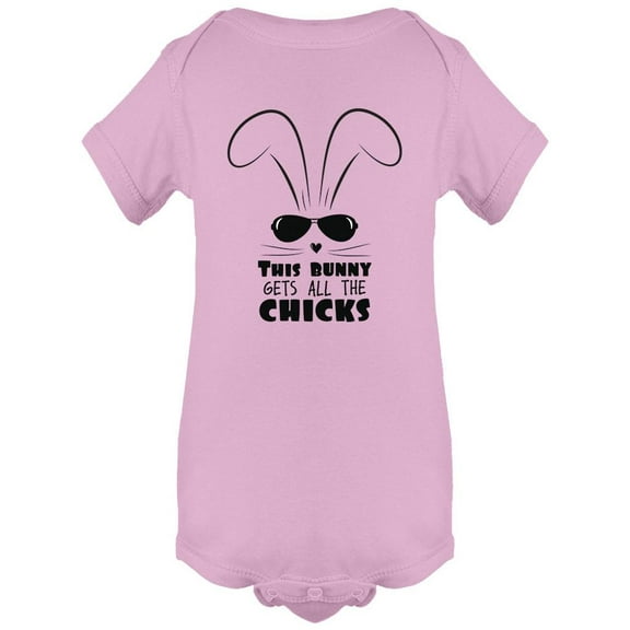 This Bunny Gets All The Chicks Bodysuit Infant -Image by Shutterstock,  6 Months