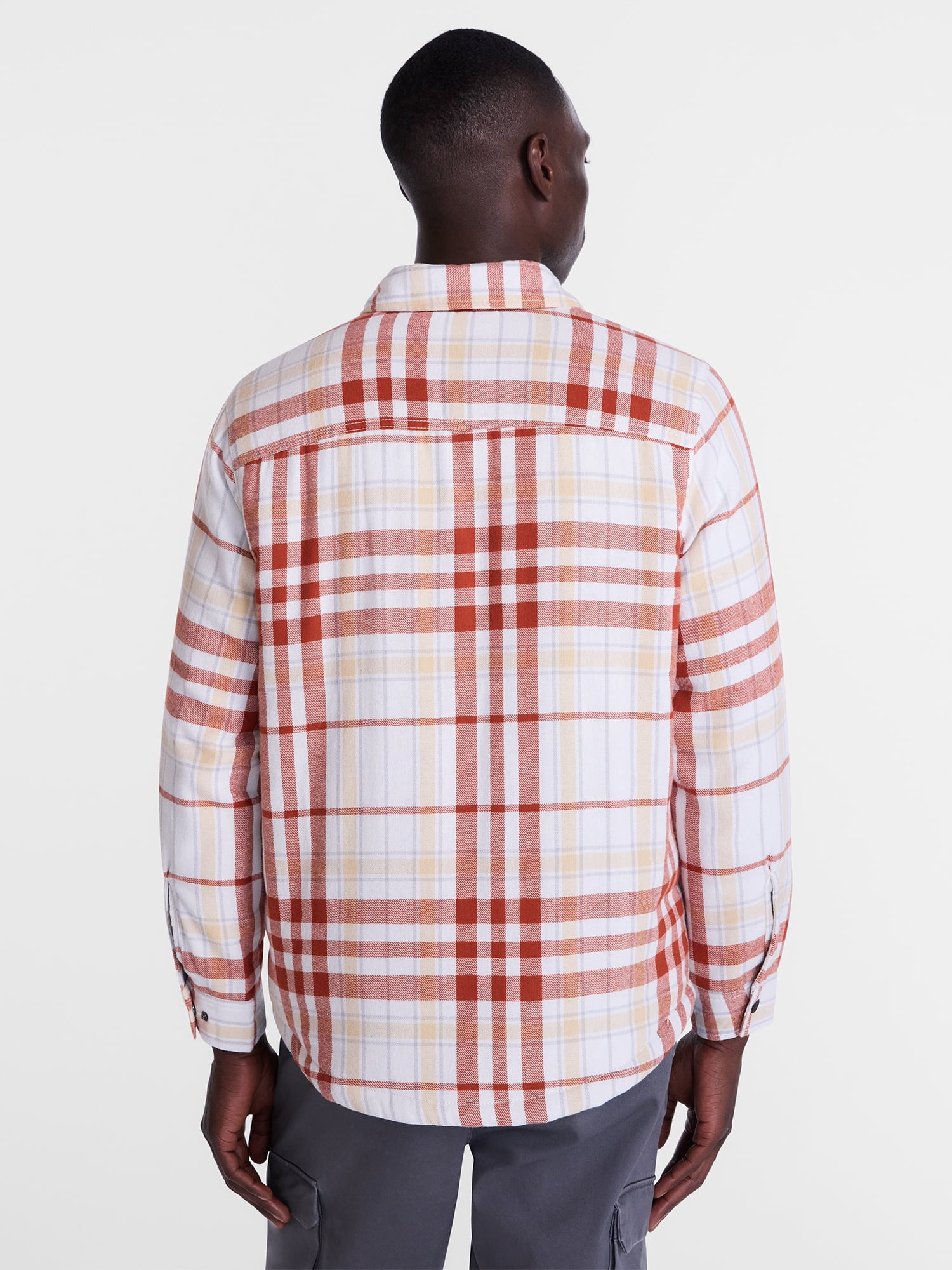 George Men's and Big Men's Shirt Jacket with Long Sleeves, Sizes S-3XL
