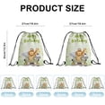 thumbnail image 4 of 12 Pcs Safari Animal Birthday Theme Drawstring Backpack, Lightweight Sports Sackpack for Daily Use, Travel, and Birthday Party Decorations 27x34cm, 4 of 5