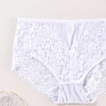 thumbnail image 6 of Byworldtasic Sexy High Waisted Underwear for Women Plus Size Briefs Breathable Lace Panties High Waisted Panties, 6 of 6