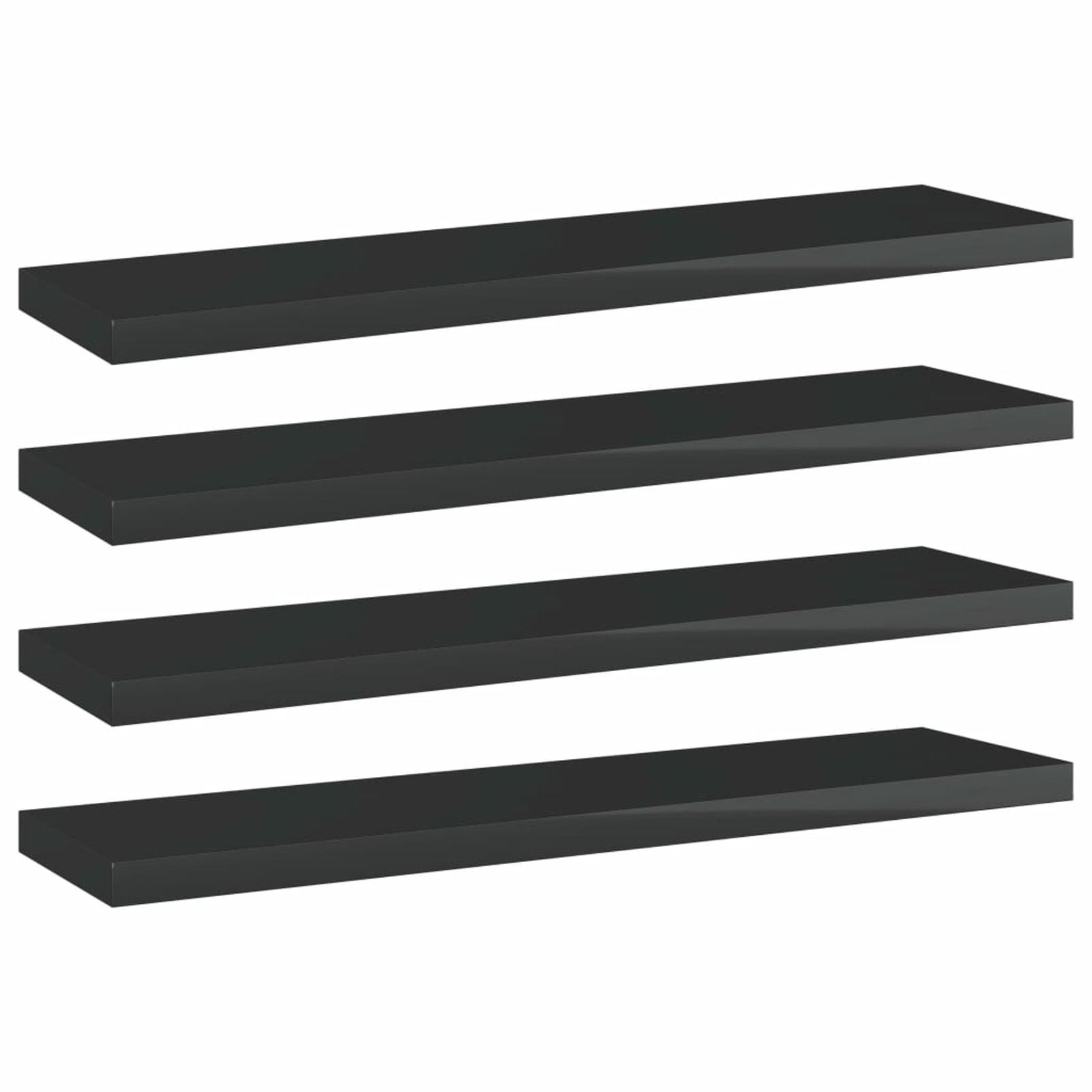 moobody 4 Piece Bookshelf Boards, Engineered Wood Replacement Panels,  Display Stand Shelves for Bookcase Storage Cabinet Shelf Unit 23.6 x 7.9 x  0.6 Inches (W x D x H) 