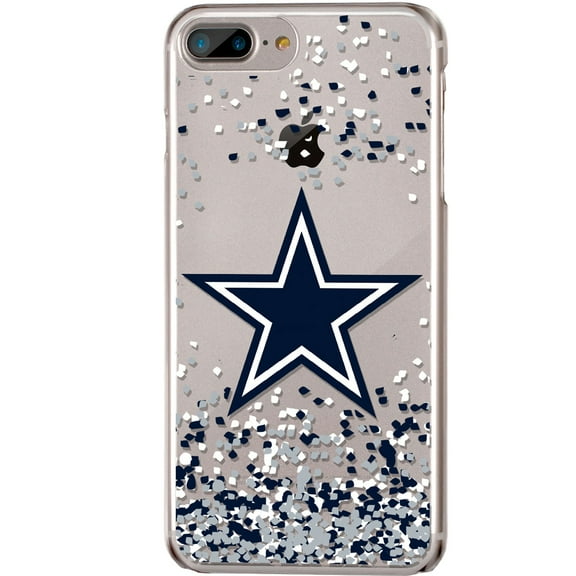 Dallas Cowboys iPhone Clear Case with Confetti Design