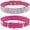 Hot Pink, variant on Rhinestone Dog Collar, Cute Dazzling Sparkling Soft Suede Leather Dog Cat Rhinestone Collar Crystal Diamond Pet Dog Puppy Collar