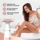 thumbnail image 1 of Fiudx Afeitadora Corporativa de Doble Cabezal para Mujer, Resistente Al Agua Ipx6, Cuchilla Apta para Pieles Sensibles, Afeitadora Eléctrica para Uso En Seco y Húmedo, Regalo Diario, Tamaño Compacto, 1 of 7