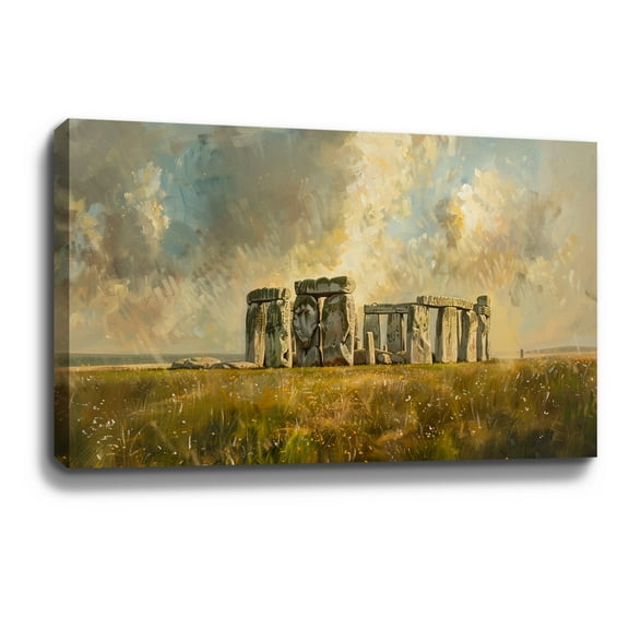 London Landscape Painting Abstract Wall Art Stonehenge Wall Decor Framed Canvas Wall Art For Home Decoration