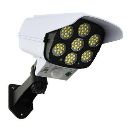 

Solar Motion Sensor Light Outdoor 77 Led Solar Security Light Fake Camera Solar Flood Light for Porch Garden Patio Driveway Pathway