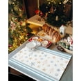 thumbnail image 2 of Christmas Placemats Set of 4 Xmas Tree Snowflakes Christmas Placemats for Dining Table Starfish Seashell Striped Table Mat Winter Holiday Home Party Kitchen Table Decorations, 2 of 6