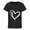 Black, variant on Girls T Shirts Size 7-8 Summer Girls' Large Sized Round Neck Heart Themed Print Short Sleeved Loose Fitting Casual T Shirt for Children, Size 8-9 Years