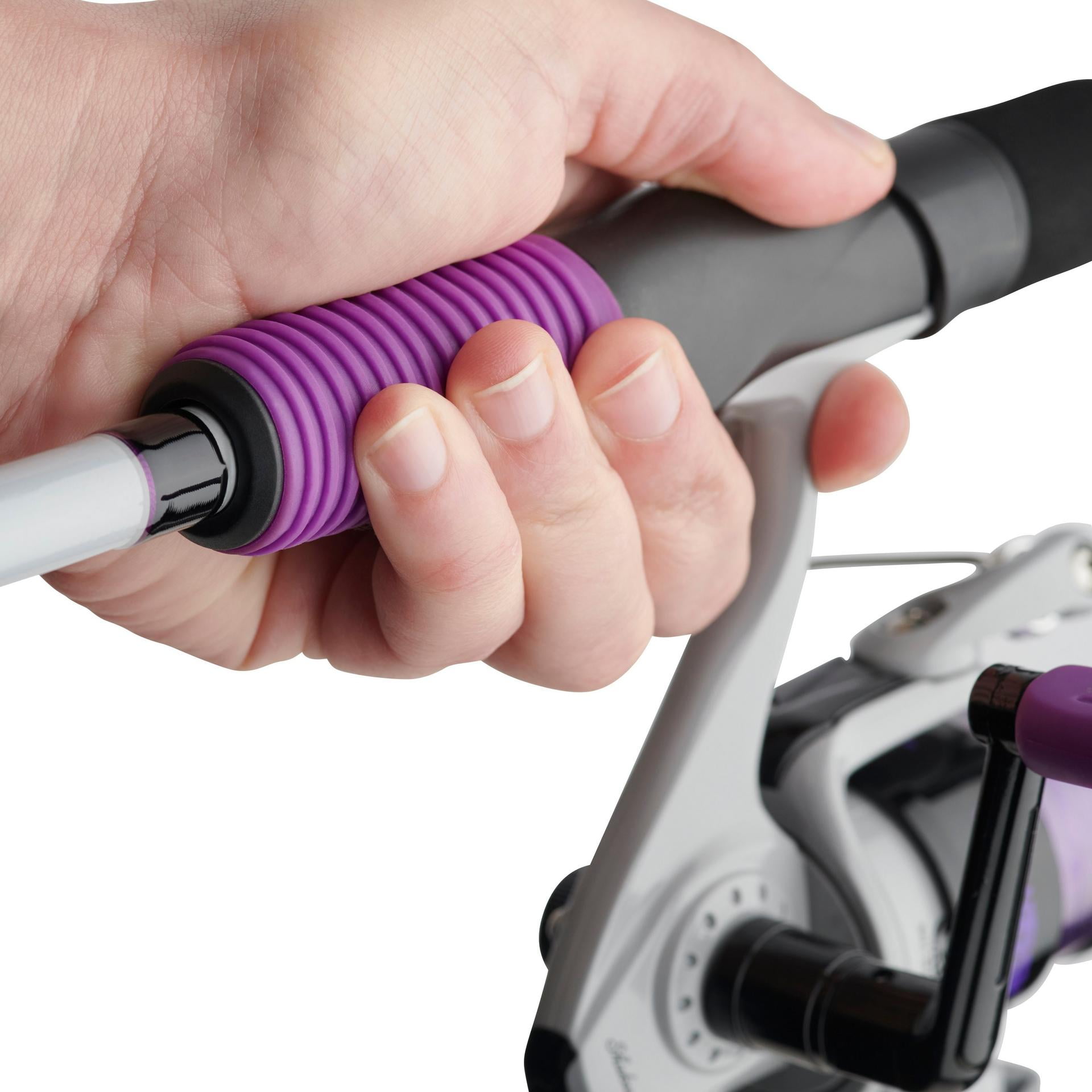 Shakespeare Jellyfish 5'6" Spinning Fishing Rod and Reel Combo, Purple