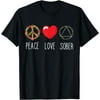 Serenity Seeker: Embrace Sober Living with Love and Abstinence Tee