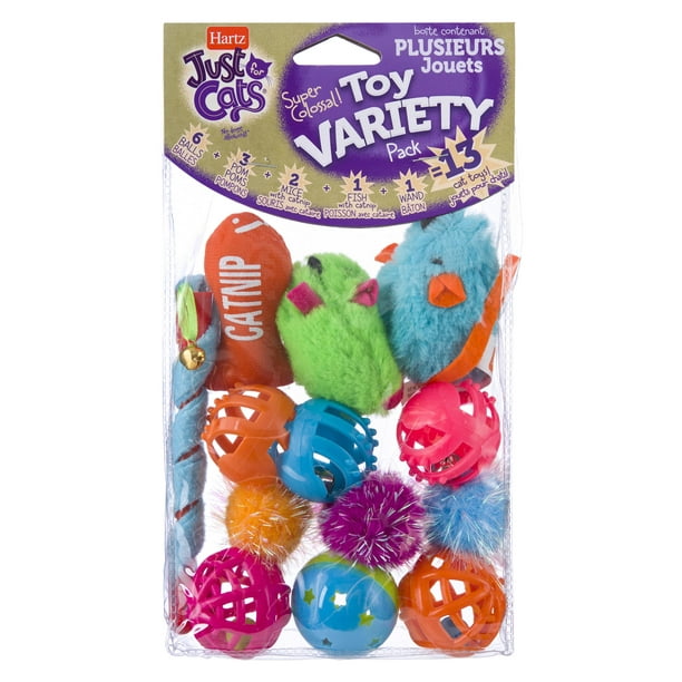 Hartz Just For Cats Cat Toy Variety Pack, 13 Count