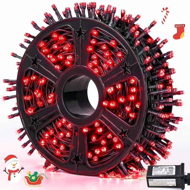 Luces navideñas JMEXSUSS 500 LED rojas para el día de San Valentín