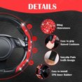 thumbnail image 2 of Katieovy Bling Diamond Steering Wheel Cover, Crystal Diamond Steering Wheel Cover Women Girls Universal Fit D-Shape O-Shape 14.5" to 16", Bling Rhinestone Protector Cover, Red, 2 of 8