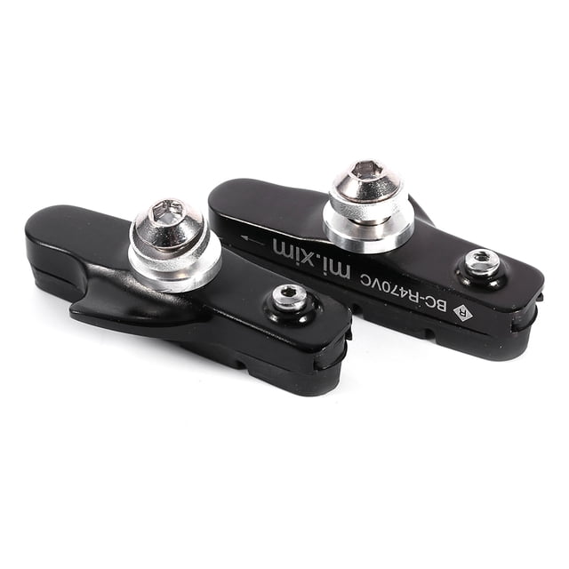 BOROCO 2 uds, Zapatas de Freno de Carretera de aleación de Aluminio, Pastillas de Freno Estilo cajón para Bicicleta de montaña(Negro)