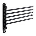 thumbnail image 1 of Bath Towel Rack Swivel Towel Rack Bathroom Swing Arm Towel Bar Wall Mounted Clothes Hanger 5 Strokes, 1 of 5